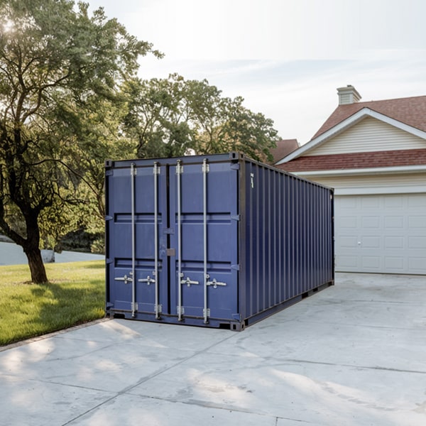 residential storage containers can be delivered to your desired location for convenient storage